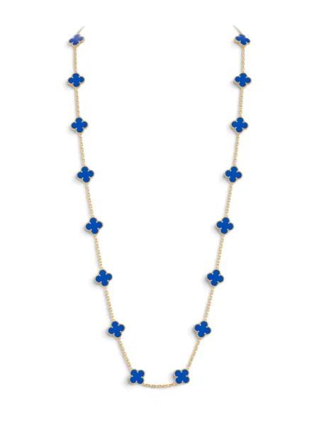 Collar Van Cleef & Arpels Sautoir Vintage Alhambra 20 Motivos Azul