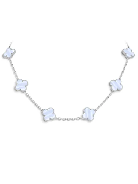 Collar Van Cleef & Arpels Vintage Alhambra 10 Motivos Celeste