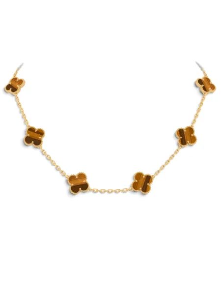 Collar Van Cleef & Arpels Vintage Alhambra 10 Motivos Marrón