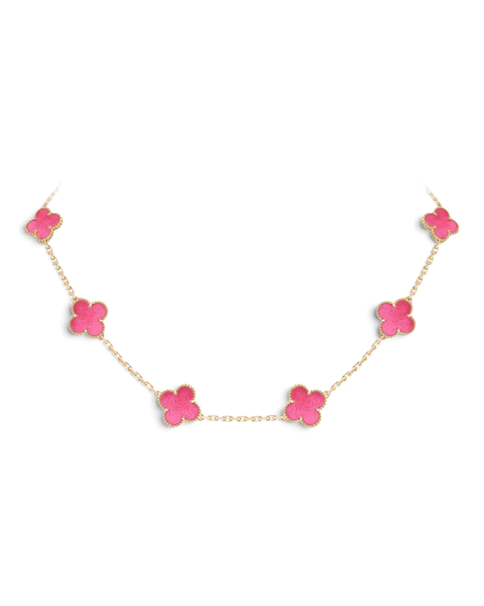 Collar Van Cleef & Arpels Vintage Alhambra 10 Motivos Rosado