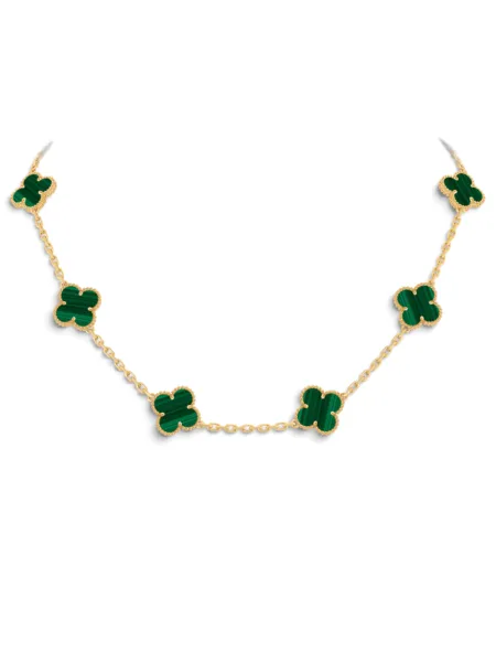 Collar Van Cleef & Arpels Vintage Alhambra 10 Motivos Verde