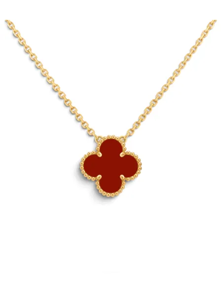 Collar Van Cleef & Arpels Vintage Alhambra Rojo