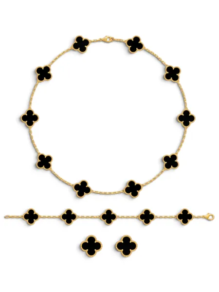 Conjunto Van Cleef & Arpels Alhambra Negro